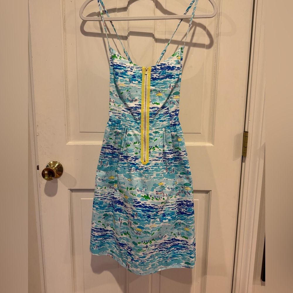 Lilly Pulitzer “Alexi” Dress High Tide Toile Size 2